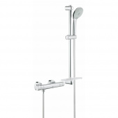 Термостатический смеситель для душа GROHE Grohtherm 1000 Cosmopolitan New с душевым гарнитуром (штанга 600 мм), хром (34286002) — фото, характеристики, купить в NOJABRSK-CLIMBO