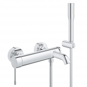 Смеситель для ванны GROHE Essence+ с душевым гарнитуром, 33628001 — фото, характеристики, купить в NOJABRSK-CLIMBO