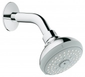 Верхний душ с кронштейном GROHE Tempesta Classic, 4 режима, диаметр 100 мм, 27870000 — фото, характеристики, купить в NOJABRSK-CLIMBO