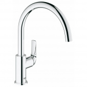 Смеситель для кухни GROHE BauCurve, высокий излив, хром (31231000) — фото, характеристики, купить в NOJABRSK-CLIMBO