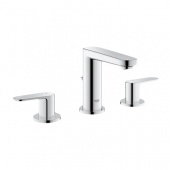 Смеситель для раковины GROHE Europlus на 3 отверстия с донным клапаном, 20301000 — фото, характеристики, купить в NOJABRSK-CLIMBO