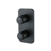 Встраиваемый смеситель с двумя выходами с управлением Push Control, черный матовый, Slide, IDDIS — фото, характеристики, купить в NOJABRSK-CLIMBO