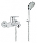 Смеситель для ванны GROHE Europlus с душевым гарнитуром, 33547002 — фото, характеристики, купить в NOJABRSK-CLIMBO