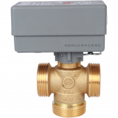 STOUT Компактный 3-Ходовой зональный клапан, сервопривод 230V, с кабелем 1м., НР 1 1/4" — фото, характеристики, купить в NOJABRSK-CLIMBO