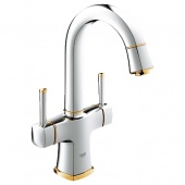 Смеситель для раковины GROHE Grandera с донным клапаном и поворотным изливом, 21107IG0 — фото, характеристики, купить в NOJABRSK-CLIMBO