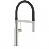 Смеситель для кухни GROHE Essence с профессиональной лейкой, поворотный излив, суперсталь (30294DC0) — фото, характеристики, купить в NOJABRSK-CLIMBO