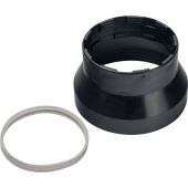 STOUT Элемент дымохода адаптер пластиковый DN101/133, для гермитизации терминала при проходе через крышу — фото, характеристики, купить в NOJABRSK-CLIMBO