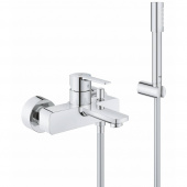 Смеситель для ванны GROHE Lineare New с душевым гарнитуром, хром (33850001) — фото, характеристики, купить в NOJABRSK-CLIMBO