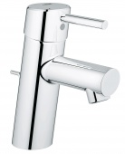 Смеситель для раковины GROHE Concetto с донным клапаном, низкий излив, 32204001 — фото, характеристики, купить в NOJABRSK-CLIMBO