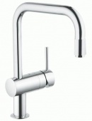 Смеситель для кухни GROHE Minta с выдвижным U-изливом, 32067000 — фото, характеристики, купить в NOJABRSK-CLIMBO