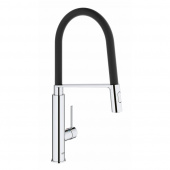 Смеситель для кухни GROHE Concetto с профессиональной лейкой, хром/черный (31491000) — фото, характеристики, купить в NOJABRSK-CLIMBO