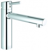 Смеситель для кухни GROHE Concetto со средним изливом для монтажа перед окном, 31210001 — фото, характеристики, купить в NOJABRSK-CLIMBO