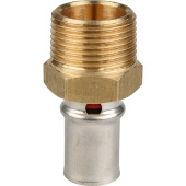 STOUT Переходник с наружной резьбой 3/4"x16 для металлопластиковых труб прессовой — фото, характеристики, купить в NOJABRSK-CLIMBO