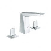 Смеситель для раковины GROHE Allure Brilliant с донным клапаном (низкий излив), 20342000 — фото, характеристики, купить в NOJABRSK-CLIMBO