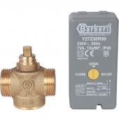 STOUT Компактный 2-Ходовой зональный клапан, сервопривод 230V, с кабелем 1м., НР 1" — фото, характеристики, купить в NOJABRSK-CLIMBO