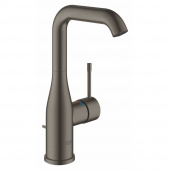 Смеситель для раковины GROHE Essence New с донным клапаном, L-Size, темный графит матовый (32628AL1) — фото, характеристики, купить в NOJABRSK-CLIMBO