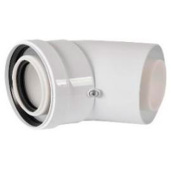 RCA-8610-000045 Отвод конденсационный угол 45гр. D60/100 — фото, характеристики, купить в NOJABRSK-CLIMBO