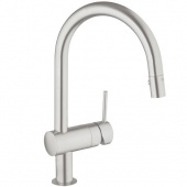 Смеситель для кухни GROHE Minta с выдвижным C-изливом, 32321DC0 — фото, характеристики, купить в NOJABRSK-CLIMBO
