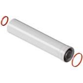 RCA-6010-001500 Удлинитель дымохода коакс. раструбн. 60/100 L 1500 — фото, характеристики, купить в NOJABRSK-CLIMBO