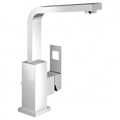Смеситель для раковины GROHE Eurocube с донным клапаном, высоким изливом и ограничением расхода воды, 2313500E — фото, характеристики, купить в NOJABRSK-CLIMBO