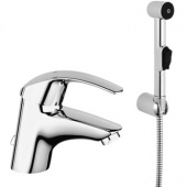 Смеситель для раковины GROHE Eurosmart с цепочкой и гигиеническим душем, 23124000 — фото, характеристики, купить в NOJABRSK-CLIMBO