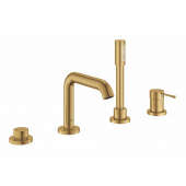 Смеситель для ванны GROHE Essence New с душевым гарнитуром и изливом, холодный рассвет матовый (19578GN1) — фото, характеристики, купить в NOJABRSK-CLIMBO