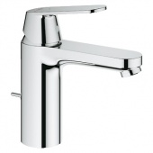 Смеситель для раковины GROHE Eurosmart Cosmopolitan с донным клапаном и энергосберегающим картриджем, средний излив, 2339600E — фото, характеристики, купить в NOJABRSK-CLIMBO