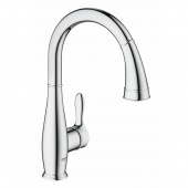 Смеситель для кухни GROHE Parkfield с выдвижным изливом/лейкой, хром (30215001) — фото, характеристики, купить в NOJABRSK-CLIMBO