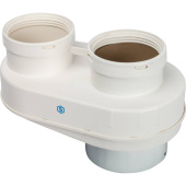 STOUT Элемент дымохода DN80/80 адаптер для подкл. разд. труб (совместимый Vaillant,Ptotherm New ) PP-Ryton — фото, характеристики, купить в NOJABRSK-CLIMBO