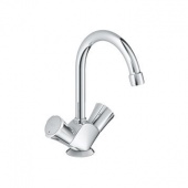 Смеситель для раковины GROHE Costa L с донным клапаном и высоким С-изливом, 21375001 — фото, характеристики, купить в NOJABRSK-CLIMBO