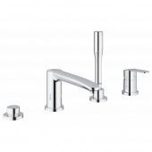 Смеситель для ванны на 4 отверстия GROHE Eurostyle Cosmopolitan с ручным душем и переключателем, хром (23048003) — фото, характеристики, купить в NOJABRSK-CLIMBO
