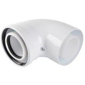 RCA-8610-010090 Отвод конденсационный угол 90гр. D60/100 — фото, характеристики, купить в NOJABRSK-CLIMBO