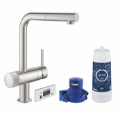 Смеситель для кухни GROHE Blue Pure Minta, суперсталь (30382DC0) — фото, характеристики, купить в NOJABRSK-CLIMBO