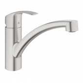 Смеситель для кухни GROHE Eurosmart с низким изливом, суперсталь (33281DC2) — фото, характеристики, купить в NOJABRSK-CLIMBO