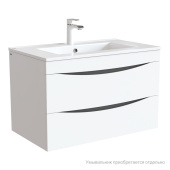 Тумба подвесная, белая, 80 см, Cloud,  IDDIS, CLO80W0i95. Подходит умывальник: 0138000i28 — фото, характеристики, купить в NOJABRSK-CLIMBO