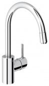 Смеситель для кухни GROHE Concetto с выдвижным высоким изливом, 32663001 — фото, характеристики, купить в NOJABRSK-CLIMBO