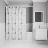 Штора для ванной, 200x180 см, Полиэстер, IDDIS, BO02P18i11 — фото, характеристики, купить в NOJABRSK-CLIMBO