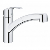 Смеситель для кухни GROHE Eurosmart с выдвижным изливом, низкий излив, хром (30305000) — фото, характеристики, купить в NOJABRSK-CLIMBO