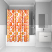 Штора для ванной комнаты, 200*240 см, полиэстер, ID, orange toffee, 280P24RI11 — фото, характеристики, купить в NOJABRSK-CLIMBO