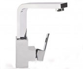Смеситель для раковины GROHE Eurocube с донным клапаном и высоким изливом, 23135000 — фото, характеристики, купить в NOJABRSK-CLIMBO