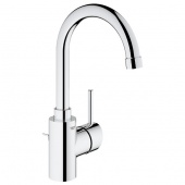 Смеситель для раковины GROHE Concetto с донным клапаном, высокий излив, 32629001 — фото, характеристики, купить в NOJABRSK-CLIMBO
