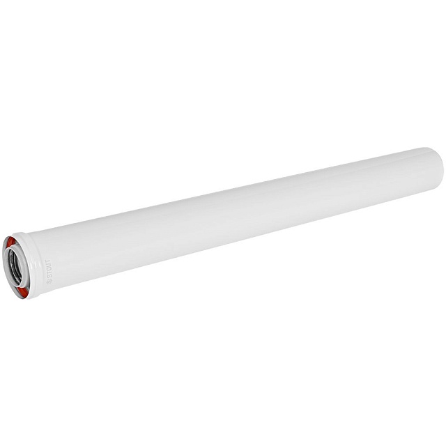 STOUT SCR-8610-001000 STOUT Удлинитель дымохода конденсац. коакс. D60(п-м)/100(п-м), L1000 — фото, характеристики