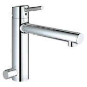 Смеситель для кухни GROHE Concetto со средним изливом с запорным вентилем, 31209001 — фото, характеристики, купить в NOJABRSK-CLIMBO