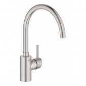 Смеситель для кухни GROHE Concetto New с высоким изливом, суперсталь (32661DC3) — фото, характеристики, купить в NOJABRSK-CLIMBO