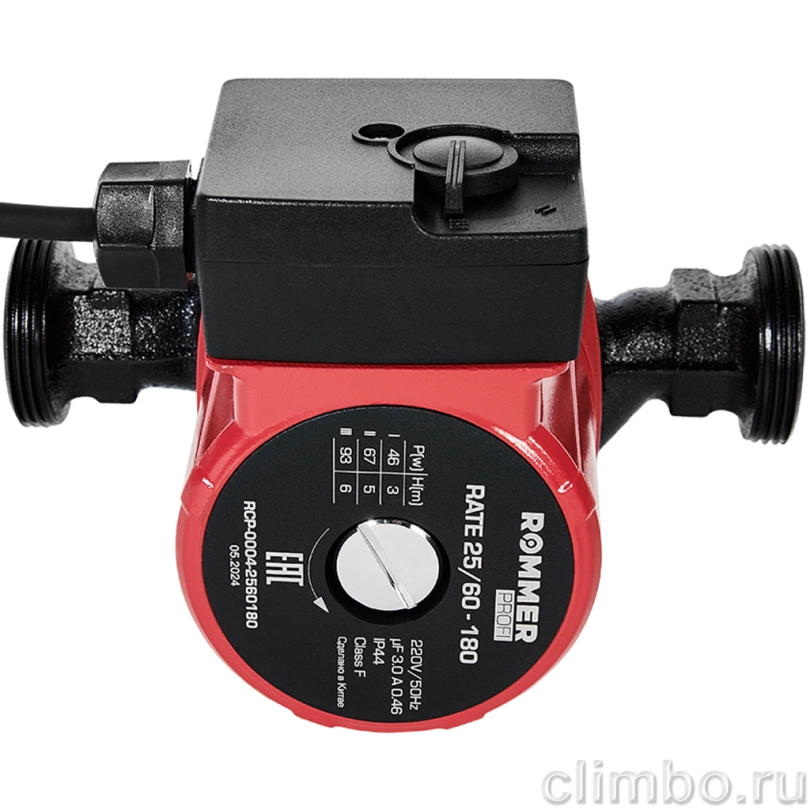Циркуляционный насос ROMMER Profi 25/60-180 — фото, детали конструкции