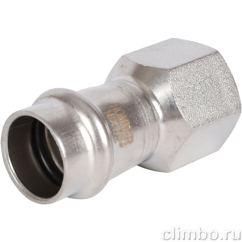 Переходник-ВР, 18х1/2, из нержавеющей стали прессовой — фото товара