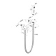 Смеситель с гигиеническим душем на эксцентриках, хром глянцевый, Тайди (Tidy), Milardo, TIDSB15M08 — фото, детали конструкции