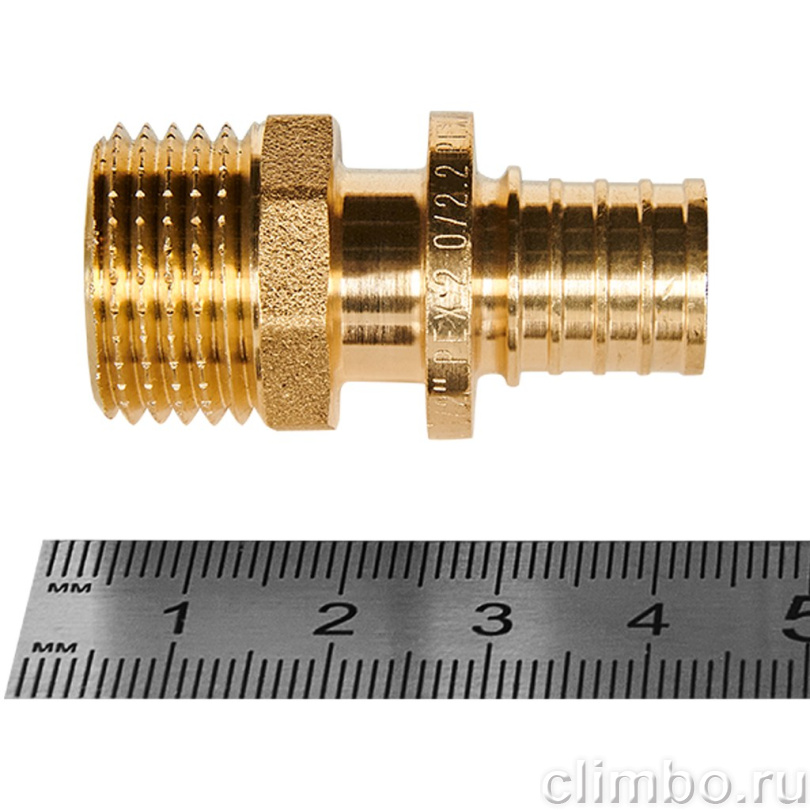 Переходник с наружной резьбой ROMMER 16xG 1/2 для труб из сшитого полиэтилена аксиальный — фото, детали конструкции