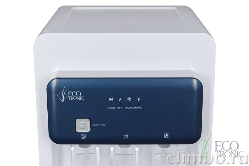 Кулер Ecotronic K43-LXE white-blue — фото товара