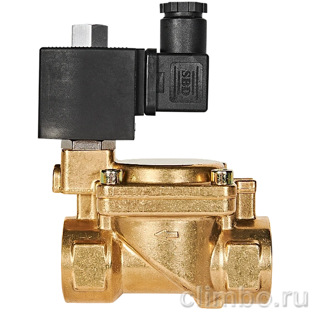 Клапан соленоидный (электромагнитный) STOUT непрямого (пилотного) действия НО 24В G1 — фото, детали конструкции